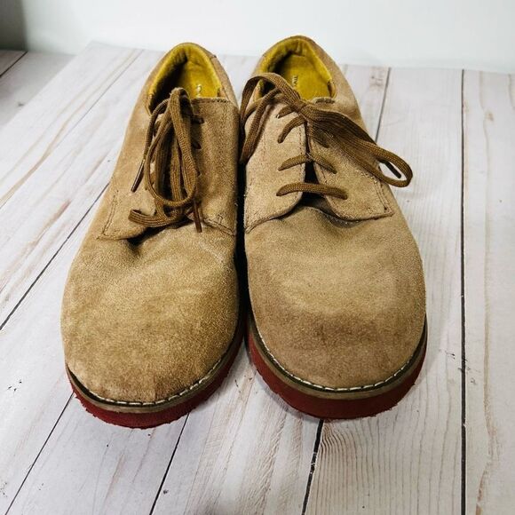 Sperry Top Sider Tevin Boys Brown Suede Leather Casual Shoes Size 6M - Picture 2 of 8